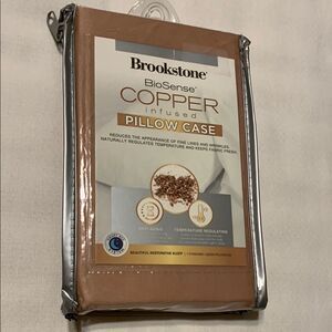 Brookstone Copper Infused Standard/Queen Pillow Case - Mauve (looks more tan)